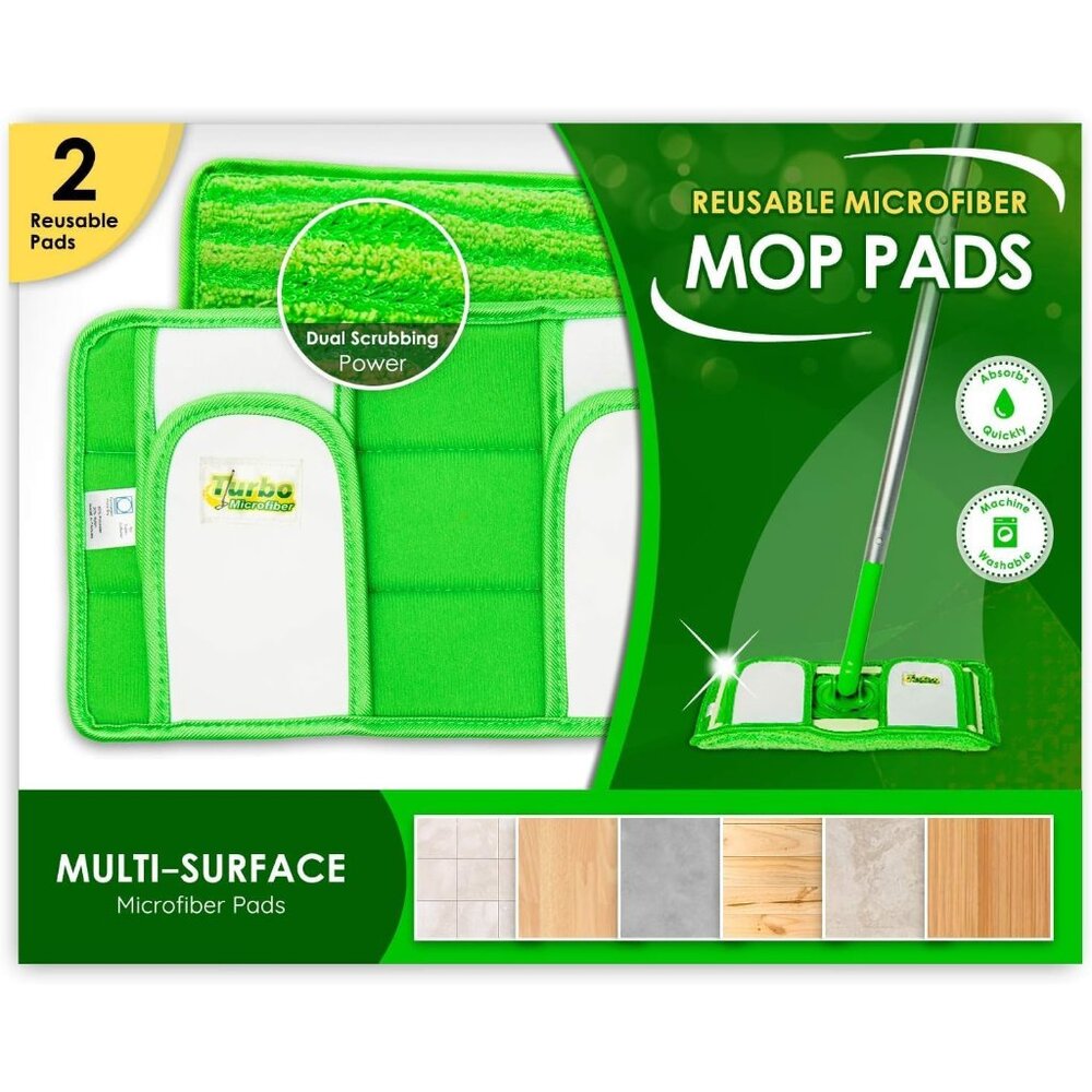 Reusable Pads Compatible with Swiffer Sweeper s - Washable Microfiber Pad Refill